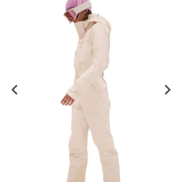 Halfdays - Murphy Ski Suit - Cream Hooded Ski Suit - small - NWT - Picture 3 of 6